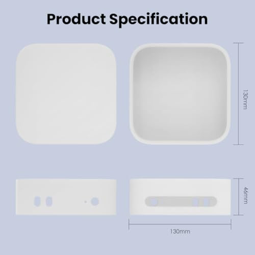 ZORBES® Compatible with Mac mini M4 / M4 Pro 2024, Silicone Skin Cover for Mac mini, Dustproof Scratch-Proof Waterproof Clear Snug Fit Protective Cover Case Cover for Mac mini PC ZORBES® Compatible with Mac mini M4 / M4 Pro 2024, Silicone Skin Cover for Mac mini, Dustproof Scratch-Proof Waterproof Clear Snug Fit Protective Cover Case Cover for Mac mini PC